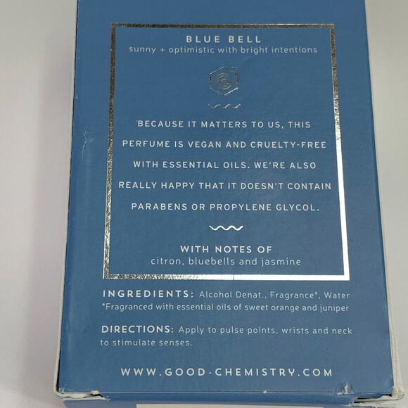 Good Chemistry Bluebell Eau de Parfum Fragrance Spray Essential Oils EDP 1.7 oz - Picture 9 of 9